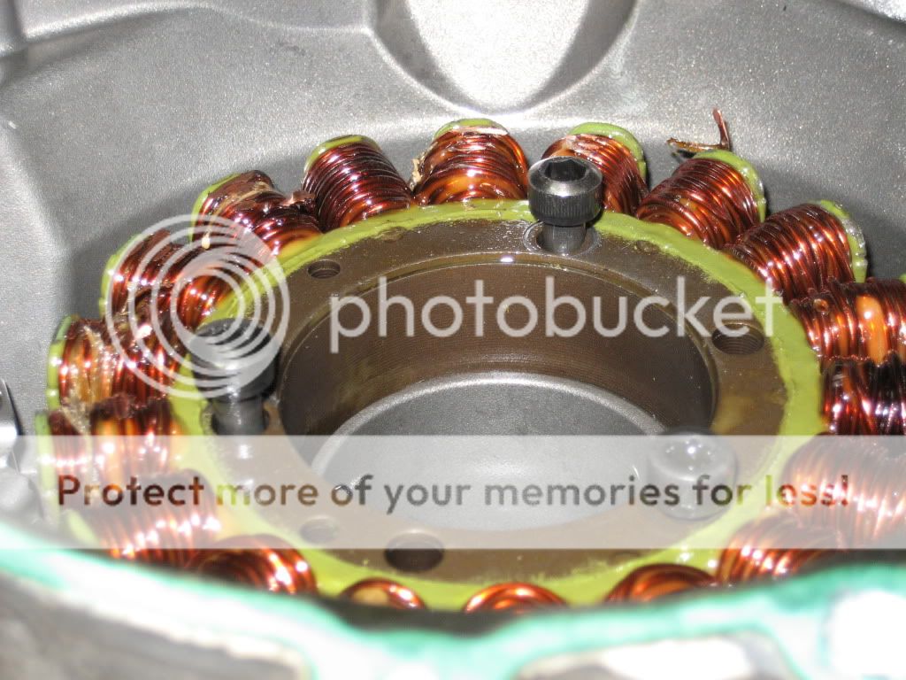 noise behind stator cover!