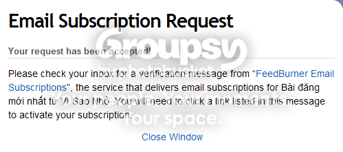 Cách đăng kí nhận Bài đăng mới qua e-mail
