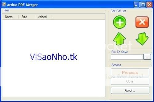 Cắt và nối các file PDF với ArduoPdfMerger