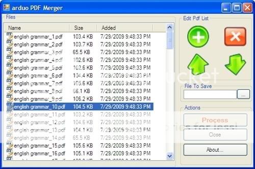Cắt và nối các file PDF với ArduoPdfMerger