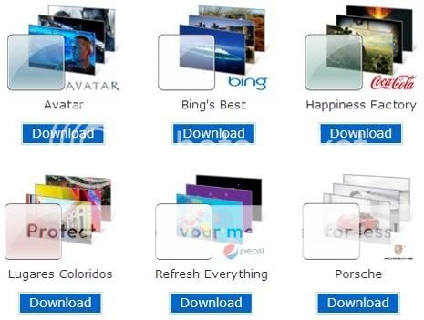 Download Windows 7 New Branded Themes: Coke, Pepsi, Porsche, Zune