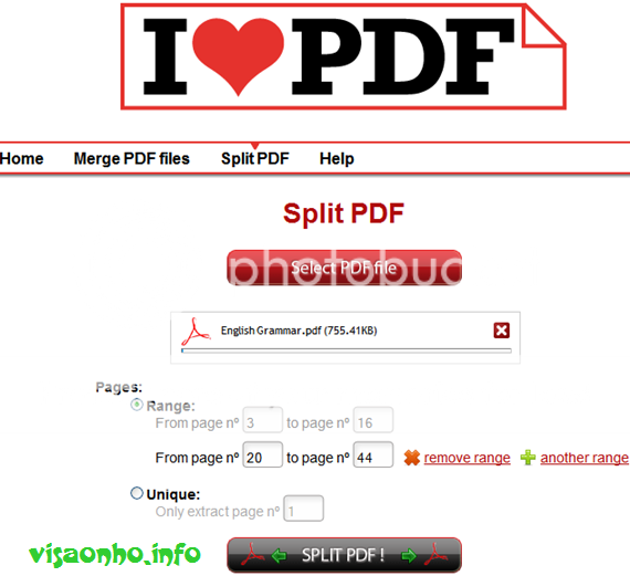 ILovePDF: Cắt và nối file PDF trực tuyến