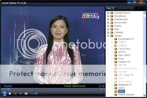 Xem TV trên máy vi tính với FreeZ Online TV